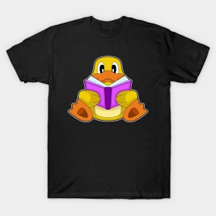 Duck Reading Book T-Shirt